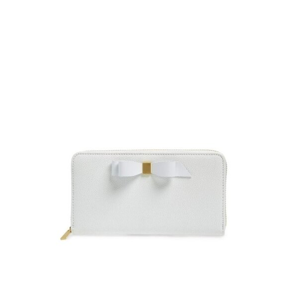 Ted Baker London Aine Bow Leather Matinee Wallet - Pink - Picture 1 of 1